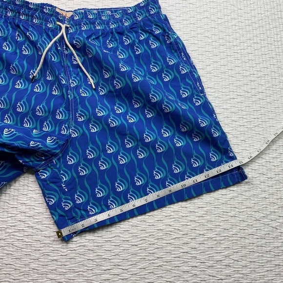 Le Sirenuse Positano Men’s Swim Trunks Sz 34 (3XL) Made In Italy Blue Lined - Picture 10 of 11